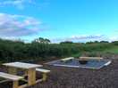 Outdoor fire pit and seating