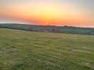 Sunset view from our pitch in the non electric field