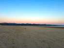 Sunset on the beach.
