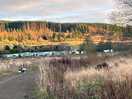 View of site from surrounding hills part of the pennie way passes by site