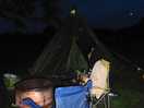 Campsite at night
