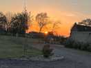 Sunset from our caravan
