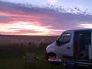Sunset over the felds