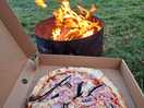 Lovely pizza and firepit for the evening