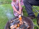 Toasting marshmallows