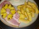 Kids ham, egg and chip