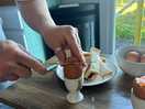 Eggs and soldiers in the box!