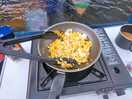 Scrambled egg breakfast