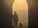 Sunset at glastonbury tor october 2024