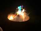 We got colour changing powder for the fire supplied by ed which was a really nice touch