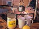 Tea made in the cabin😊