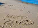 New years day on the beach