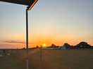 Sunset at the campsite