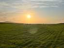 Head down to the left of the site and up onto the headland for beautiful views over the coastline