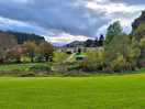 A view across the park to distant hills.