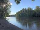 The dordogne, alongside the campsite