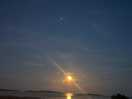 Moon reflecting on the water