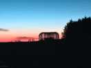 Sunset across the field