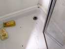 Disgusting shower, photo doesn't show just how dirty it was in there