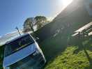 Our campervan in a lovely spot by the kids play area