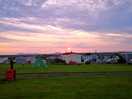Campsite sunset
