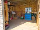 Washing uo area on the outside of this shed, not photoed