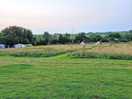 Wild meadow camping