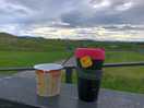 Breakfast view. a peaceful morning to relax. carpe diem