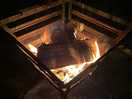 Fire pits and wood, perfect!