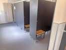 Spacious clean toilet and shower blocks