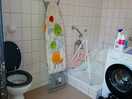 Toilet was usable and clean, had to move airer and boots to get to it. i was made to feel a nuisance