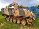 A tank on the site
