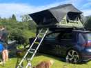 Pitched right on the river bank