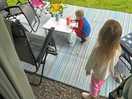 Our little set up - children loved outdoors games all day