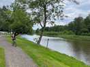 River view, a part of the campsite. bmx borrowed from the site!