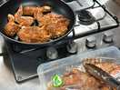 Gas stove in open kitchen