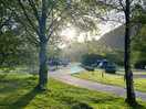 Morning sunshine at pitch