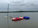 Boat hire on the lagoon