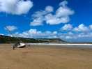 Just a short walk to a lovely sandy beach