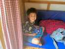 Our youngest boy loving chilling