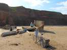 We enjoyed cycling on the wide almost empty beaches.