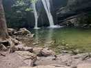 Janet's foss waterfall 15 mins down the road drive