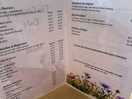 Cafe menu