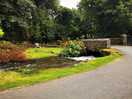 Bridge over stream entry to campsite