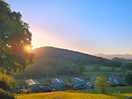 Sunrise view from our pitch.