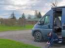 Our camper van hard standing