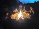 Marshmallows on the fire pit