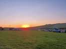 Sunset view in the campsite.