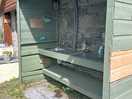 Outdoor wash area