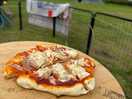 Hi made pizza, in the wood fire oven